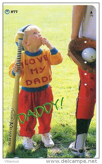 Baseball Sport  Enfant Daddy Télécarte Phonecard Telefonkarte (492) - Sport