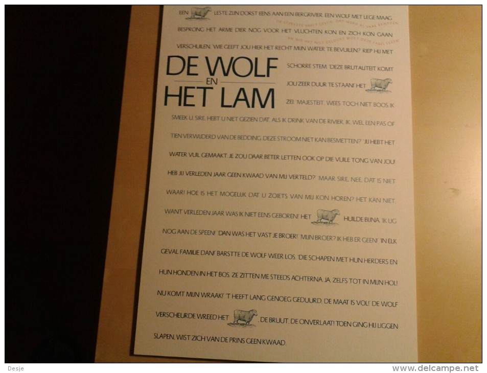 De Wolf En Het Lam Door Gertjan Broos, Oudenbosch (NL) - Juniors
