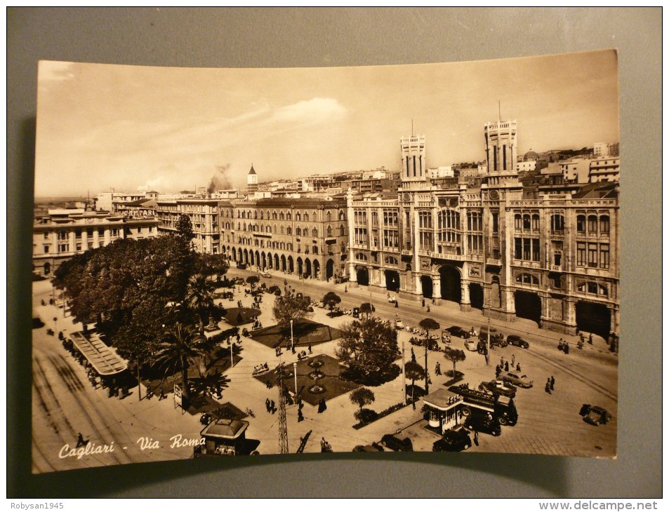 Cagliari - Via Roma - Viaggiata 1958 - Cagliari