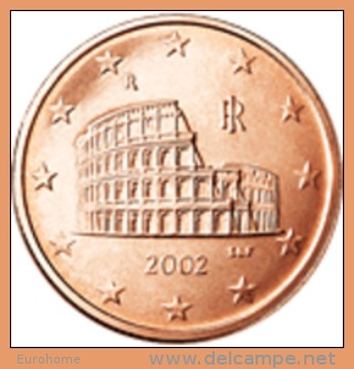 Italie 2004     5 Cent   UNC Uit De Rol  UNC Du Rouleaux  !! - Italie