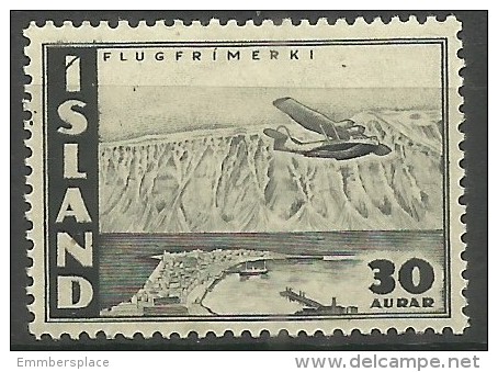 Iceland - 1947 Airmail 30a MNH  **   Sc C22 - Unused Stamps