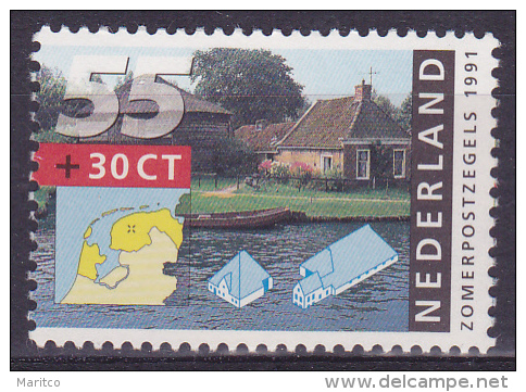 Netherlands Set Mnh** Bicycle Against The Fence  On The 55c Stamp - Wielrennen