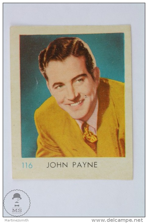 Old Trading Card/ Chromo Topic Cinema/ Movie - Actor: John Payne - Otros & Sin Clasificación