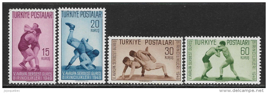 La Turquie Neufs Sans Charniére, MINT NEVER HINGED, 5TH EUROPEAN WRESTLING CHAMPIONSHIPS - Neufs