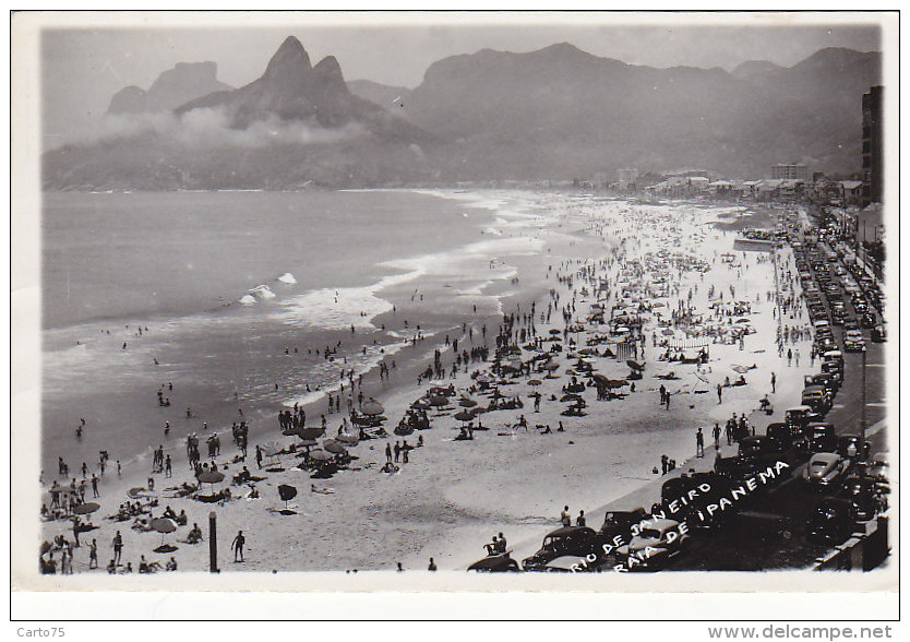 Brésil - Photographie - Rio De Janeiro - Praia De Ipanema - 1949 - Rio De Janeiro