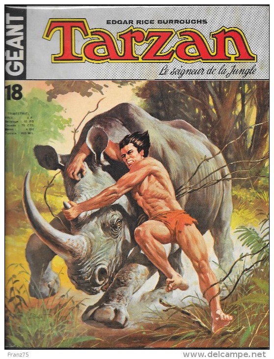 TARZAN Géant N°18-"La Terreur De La Pleine Lune"-Sagedition 1973-BE. - Tarzan