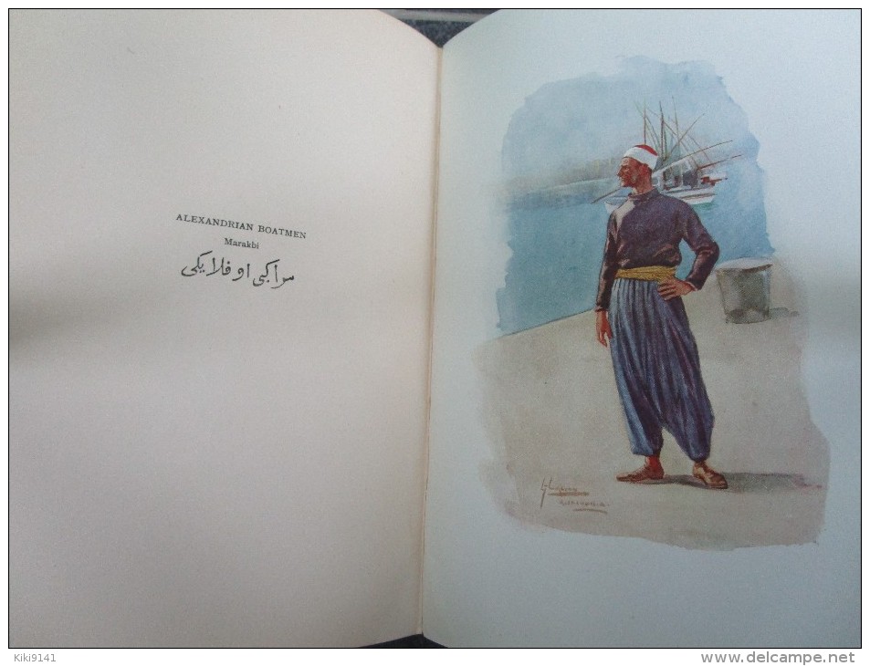 The People of EGYPT de Lance Thackeray (illustré de 32 gravures couleurs et 32 noir et blanc 140 pages)