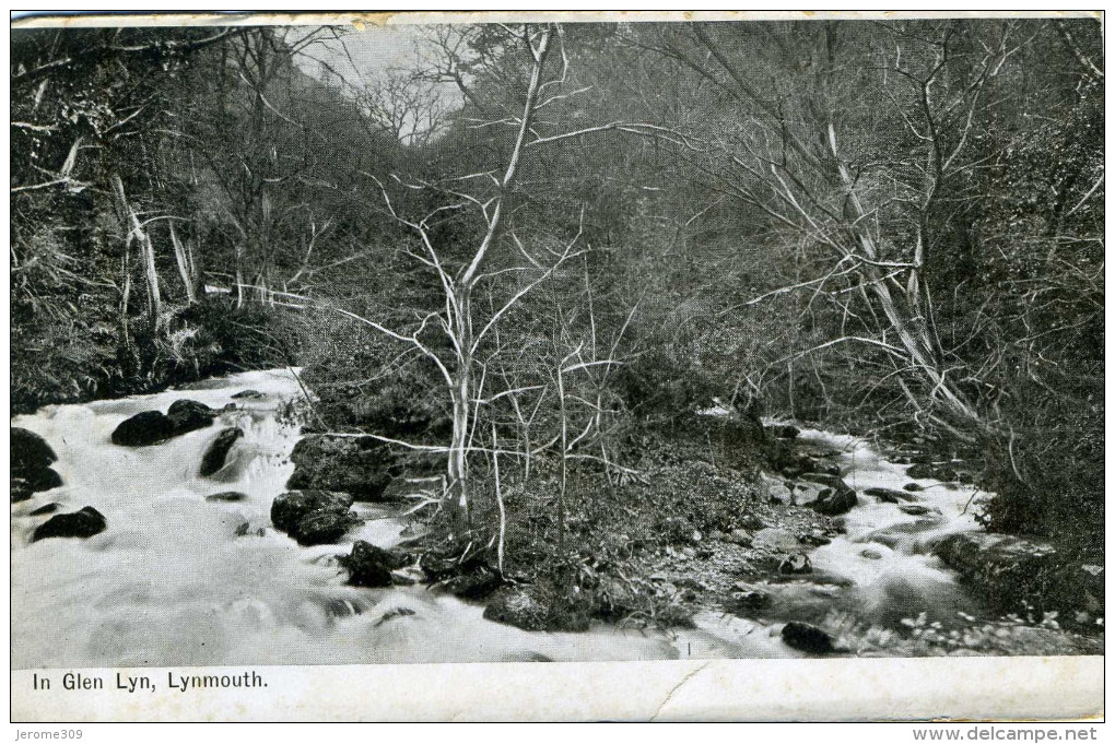 ROYAUME-UNI - LYNMOUTH - CPA - N°18577 - In Glen Lyn, Lynmouth - Lynmouth & Lynton