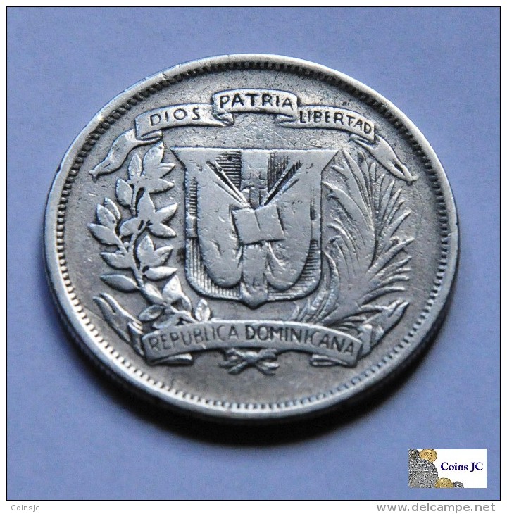 Dominican Republic - 1/2 Peso - 1937 - Other - America