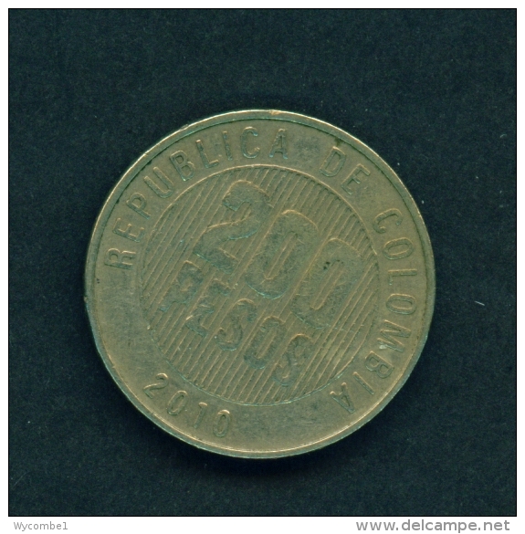 COLOMBIA  -  2010  200p  Circulated Coin - Colombie