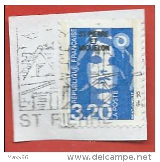 ST. PIERRE E MIQUELON USATO - 1990 - Marianne (Briat) - 3,20 &#8355;  - Michel PM 592 - Usati