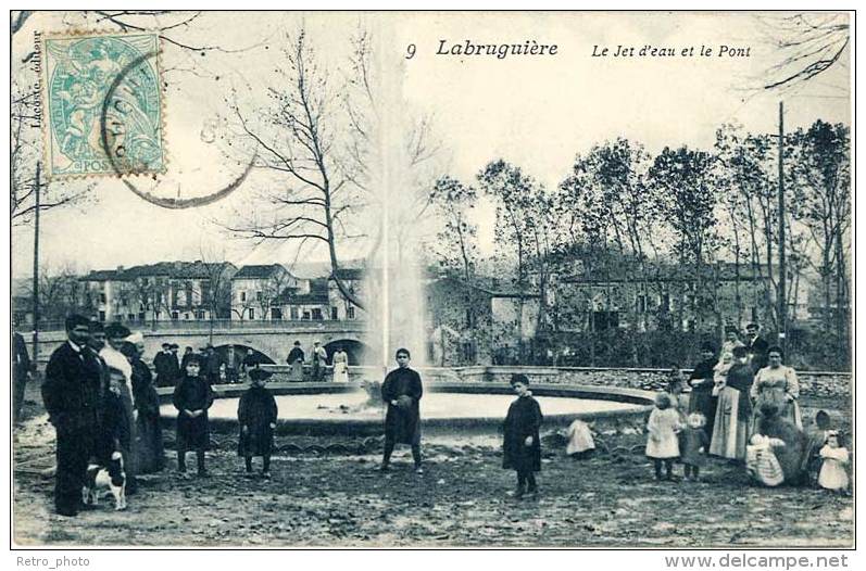 Labruguière – Le Jet D’eau Et Le Pont - Labruguière