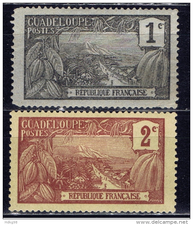 F+ Guadeloupe 1905 Mi 52-53 Mlh Basse-Terre - Neufs