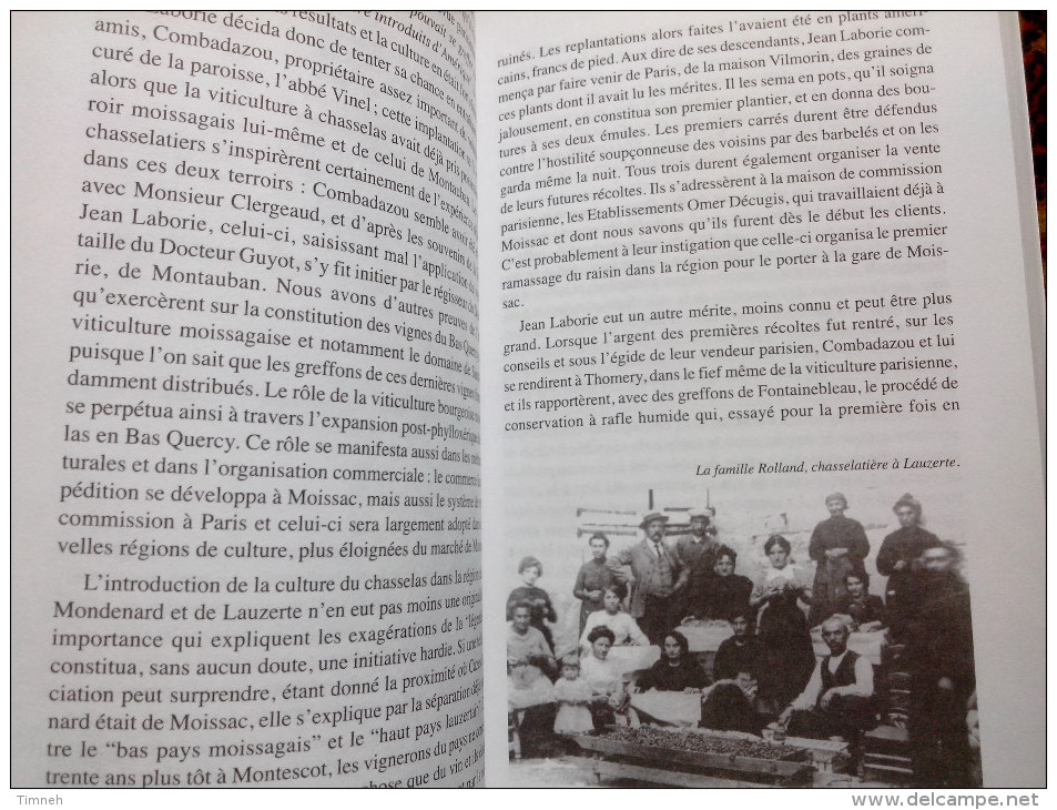 LE CHASSELAS DE MOISSAC de la fin du XVIIIème siècle Jérôme Calauzènes 2001 LES EDITIONS DU LAQUET VITICULTURE VIGNE