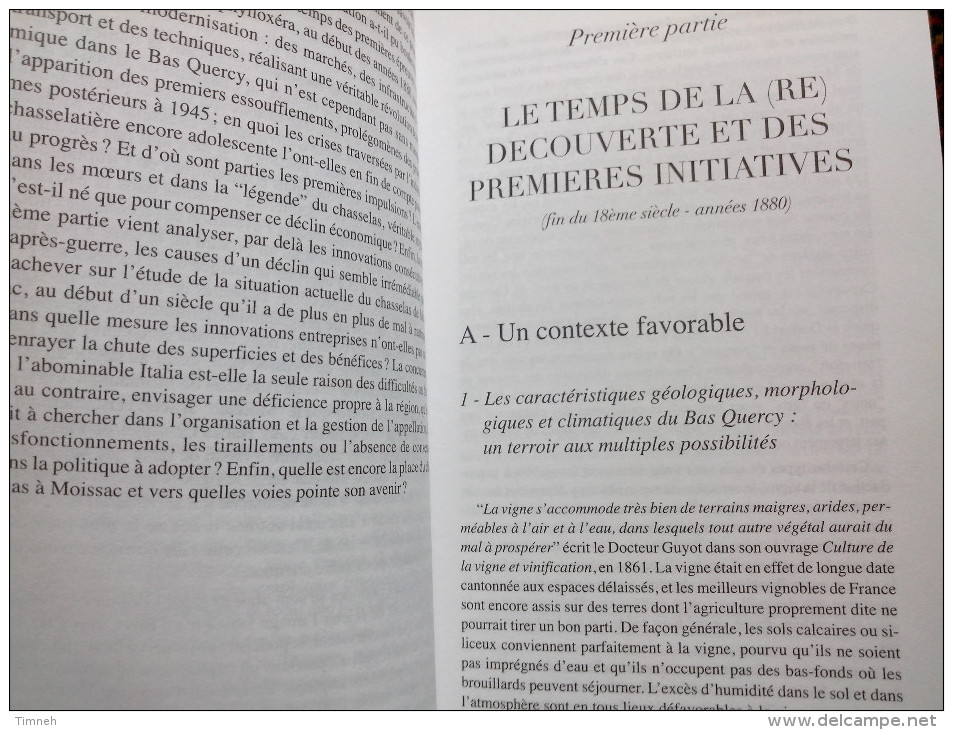 LE CHASSELAS DE MOISSAC de la fin du XVIIIème siècle Jérôme Calauzènes 2001 LES EDITIONS DU LAQUET VITICULTURE VIGNE