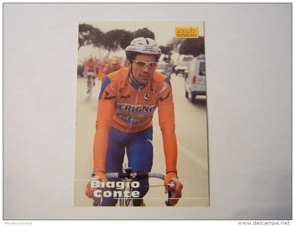 FIGURINA TIPO CARDS MERLIN ULTIMATE, CICLISMO, 1996,  CARD´S N° 234 BIAGIO CONTE - Ciclismo