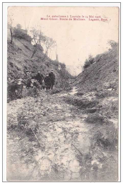 Leuven: Mont César, Route De Malines. (le Cataclysme,1906.) - Leuven