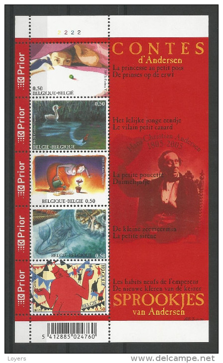 BLOC FEUILLET DE BELGIQUE N° BL125 NEUF SANS CHARNIERE - 1961-2001