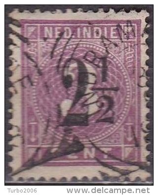 Ned. Indië: Vierkantstempel INDRAMAJOE Op 1902 Hulpuitgifte 2½ / 3 Cent Lila NVPH 39 - Indes Néerlandaises