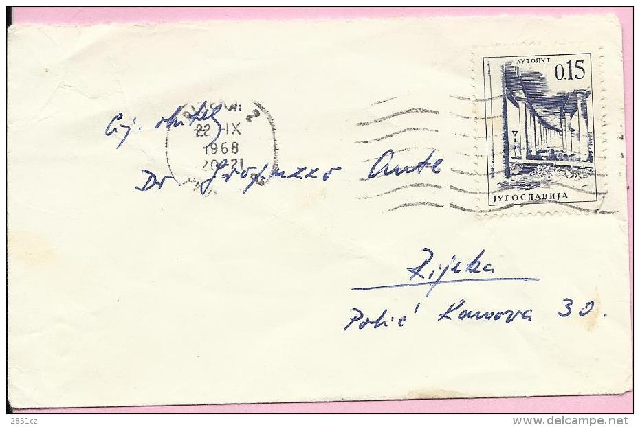 Letter, Rijeka, 22.9.1968., Yugoslavia - Autres & Non Classés