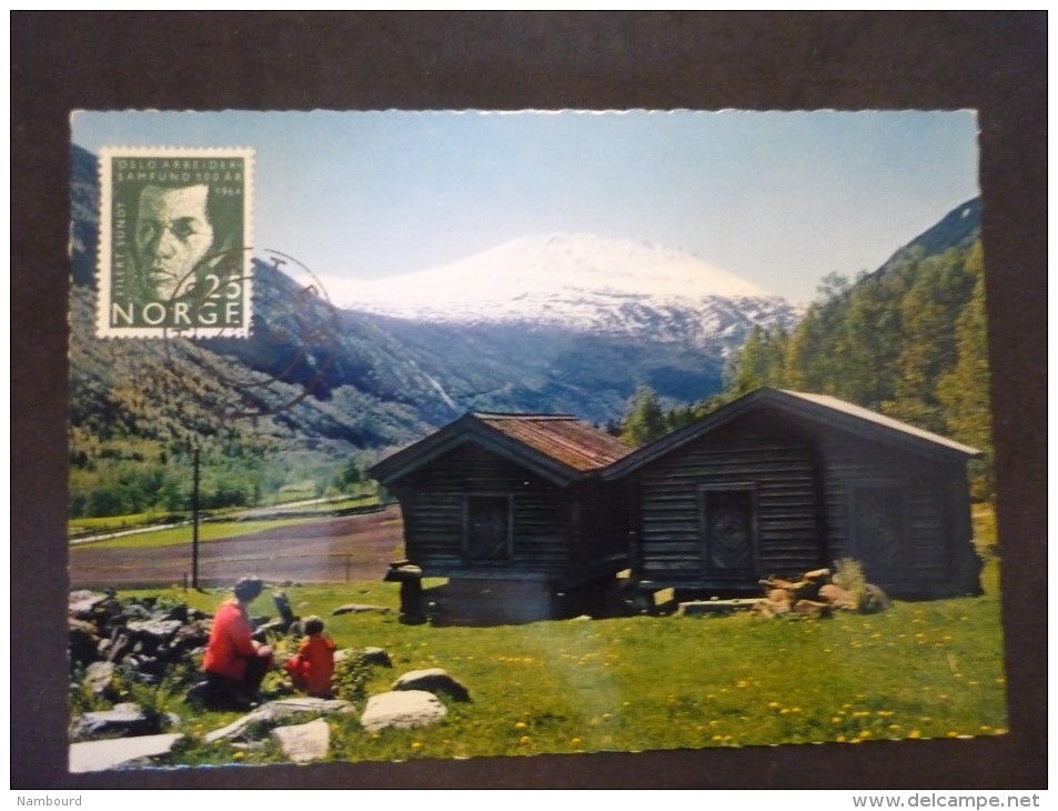 Carte Postale Telemark Mount Gausta 1964 - Lettres & Documents