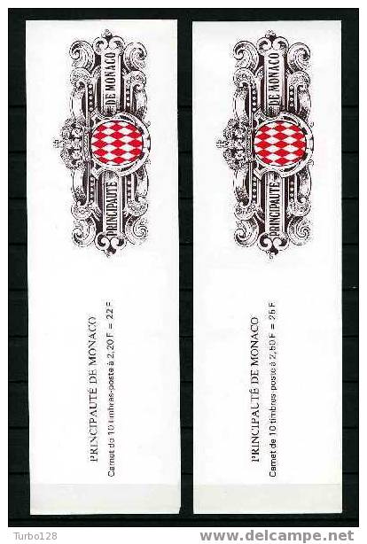 CARNETS N° 7 Et 8 ** Neufs = MNH Superbes Cote 26 € Vues Du Vieux Monaco Armoiries Coat Of Arms - Booklets