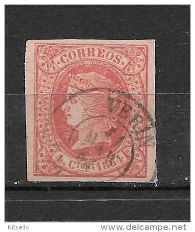 LOTE 1809 ///  ESPAÑA EDIFIL Nº 64    CON FECHADOR DE VERIN (ORENSE) - Usados