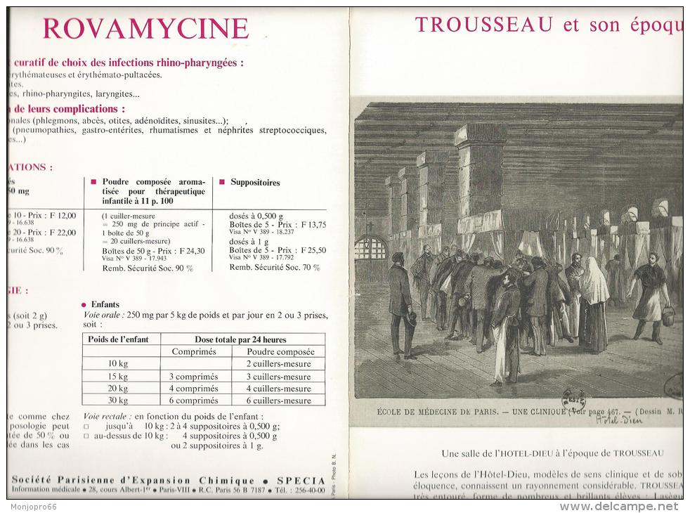 Gravure De Trousseau Et Son époque Au Recto Et Au Verso Publicité (Voir Ci-dessous La Description) - Altri & Non Classificati