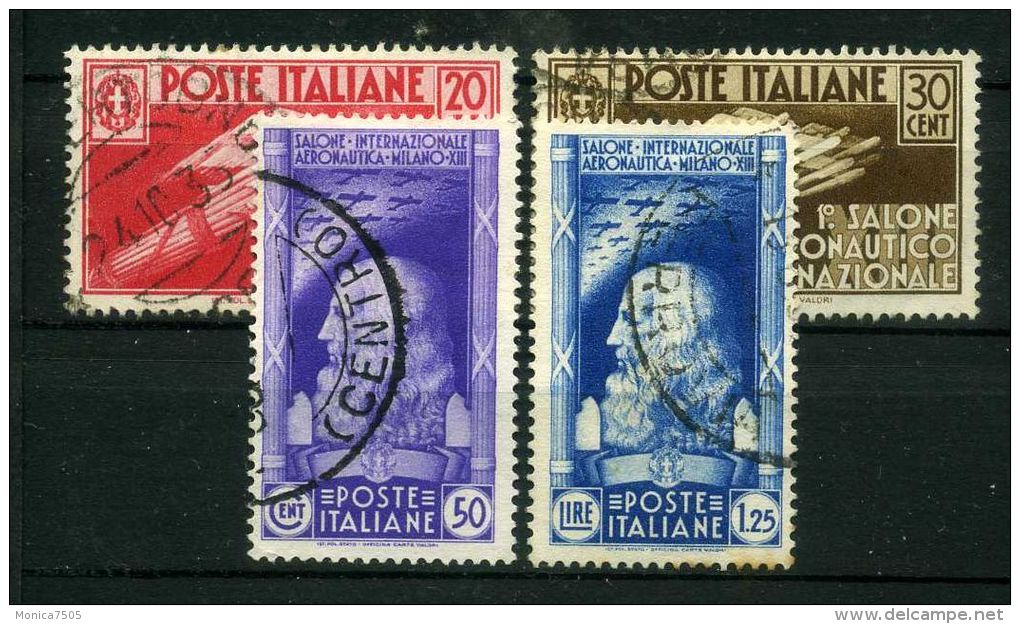 ITALIE ( POSTE ) : Y&amp;T  N°  364/367  TIMBRES  BIEN  OBLITERES ,  A  VOIR . - Oblitérés