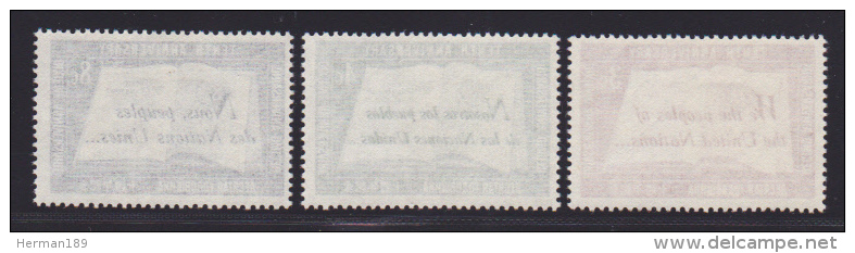 NATIONS UNIES NEW-YORK N°   35 à 37 * MLH Neufs Avec Charnière, TB  (D1294) - Neufs