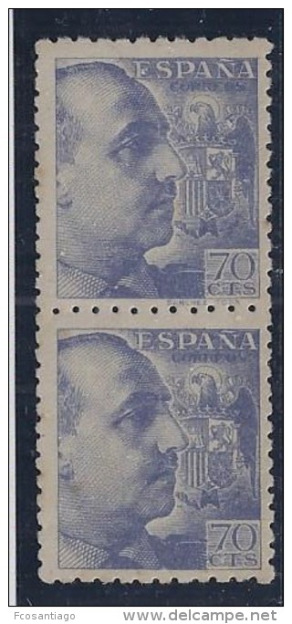 ESPAÑA 1939 - Edifil #929t El Sello Inferior Sin Pie De Imprenta - MNH ** - Nuevos