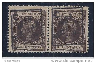 ESPAÑA/FILIPINAS 1898 - Edifil #160 Par - MLH * - Philippines