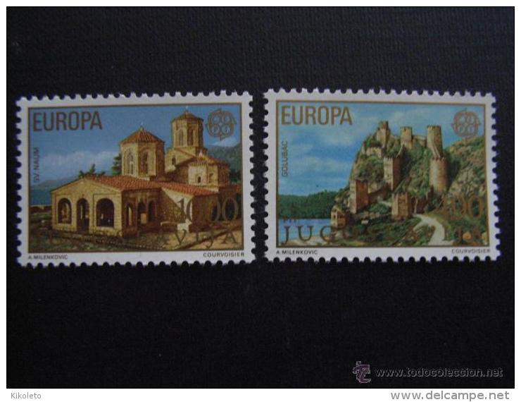 YUGOSLAVIA / JUGOSLAVIJA AÑO 1978 YVERT Nº 1607/08 ** MNH - EUROPA - IGLESIAS - ARQUITECTUR - Unused Stamps