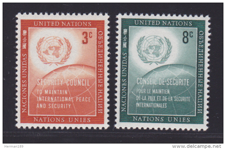 NATIONS UNIES NEW-YORK N°   52 &amp; 53 * MLH Neufs Avec Charnière, TB  (D1300) - Unused Stamps
