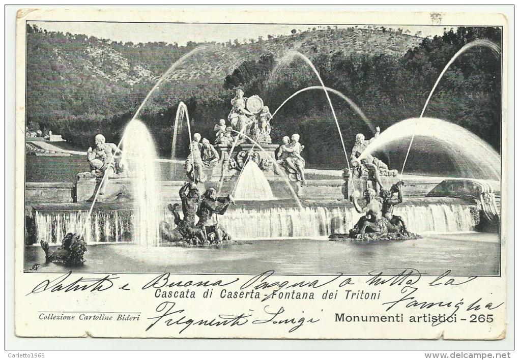 CASERTA CASCATA DEI TRITONO 1912  VIAGGIATA FP - Caserta