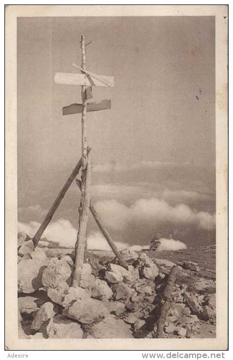 NÖ - Am Gipfel Des Waxriegls Mit Elisabeth-Kirchlein, Gel.1920, Seltene Frankierung, 3 Sonder-Stempel Payerbach, ... - Raxgebiet