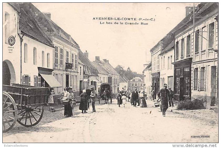 Avesnes Le Comte      62     Le Bas De La Grande Rue - Avesnes Le Comte