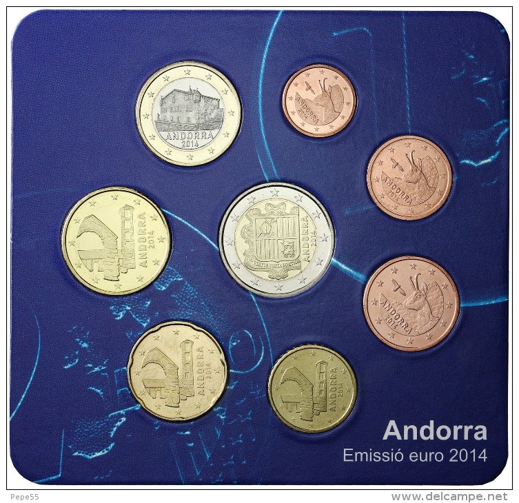 SET ANDORRA 2014 RESIDENTE 8 VALORES - Andorra