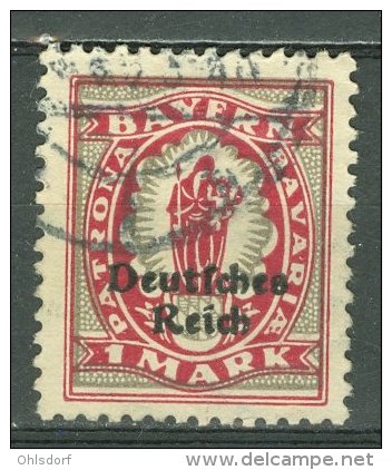 DEUTSCHES REICH 1920-21: Mi 129 / YT Bavière 206, O - KOSTENLOSER VERSAND AB 10 EURO - Usati