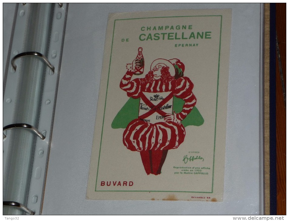 BUVARD Publicitaire  BLOTTING PAPER   - Champagne De Castellane - C