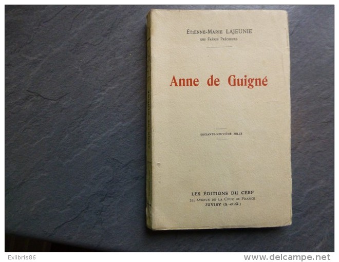 Etiene-Marie Lajeunie, Anne De Guigné, 1924  ; Ref C 24 - 1901-1940