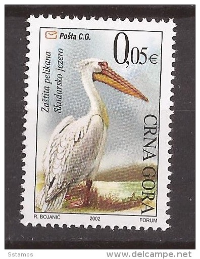 2002 10 WWF  SERBIA SRBIJA CRNA GORA MONTENEGRO  JUGOSLAVIJA JUGOSLAWIEN GESCHUETZTE  PELIKAN  MNH - Autres & Non Classés