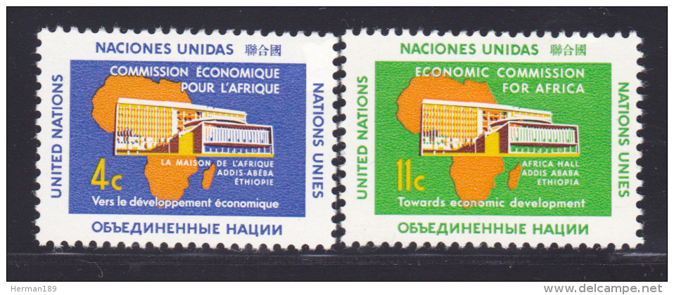 NATIONS UNIES NEW-YORK N°   91 &amp; 92 * MLH Neufs Avec Charnière, TB  (D1333) - Unused Stamps