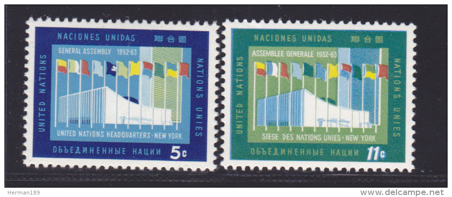 NATIONS UNIES NEW-YORK N°  115 &amp; 116 * MLH Neufs Avec Charnière, TB  (D1338) - Neufs