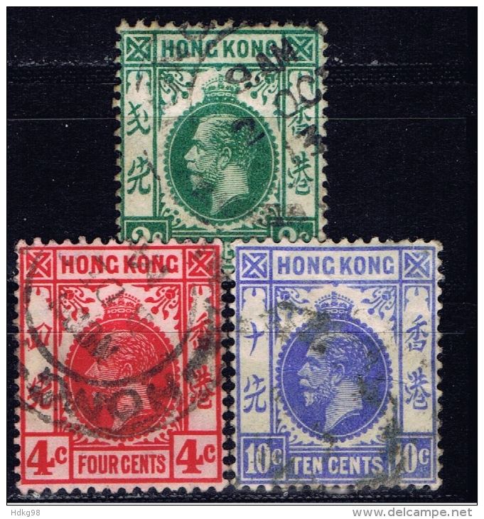 HK+ Hongkong 1921 Mi 115-16 118 Georg V. - Otros & Sin Clasificación