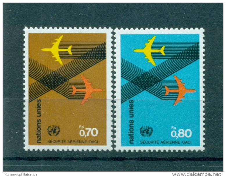 Nations Unies New Géneve 1978 - Michel N. 76/77 -  Sécurité Aérienne - OACI - ICAO - Unused Stamps