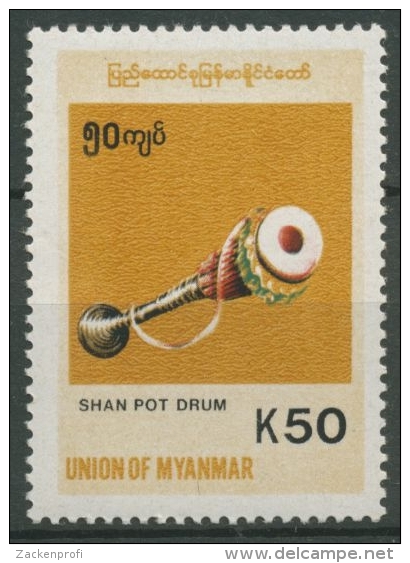 Birma (Myanmar) 1999 Freimarke: Einheimische Instrumente 347 Postfrisch - Myanmar (Burma 1948-...)