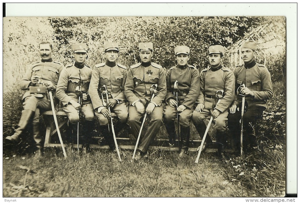 KINGDOM OF YUGOSLAVIA, SERBIA   --  ORIGINAL PHOTO    --   SERBIAN ARMY, OFFICERS, SABEL  --  14  Cm  X 9 Cm - Sonstige & Ohne Zuordnung