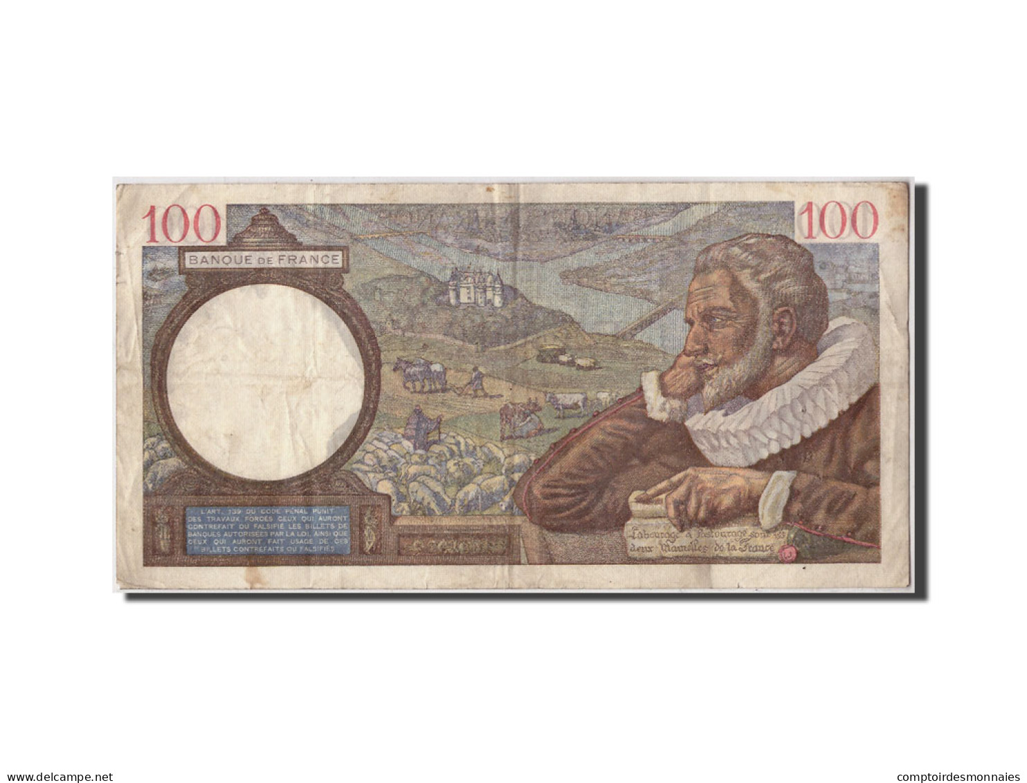 Billet, France, 100 Francs, 100 F 1939-1942 ''Sully'', 1939, 1939-12-28, TB+ - 100 F 1939-1942 ''Sully''
