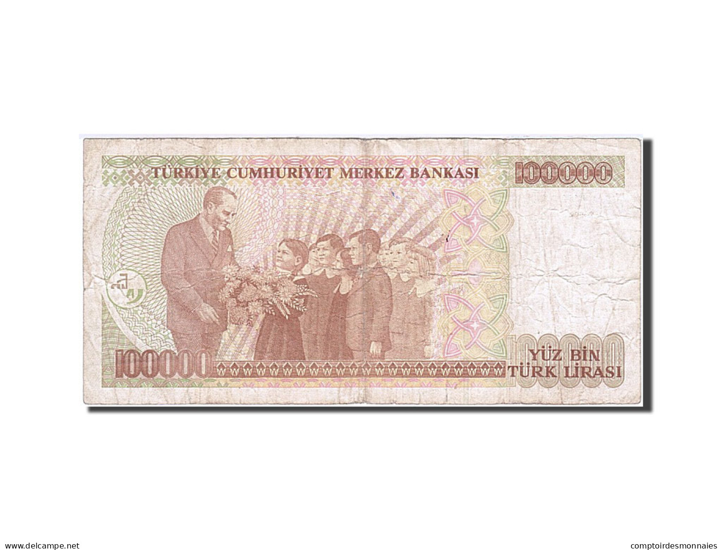 Billet, Turquie, 100,000 Lira, 1984-1997, 1991, KM:205, TB - Turchia